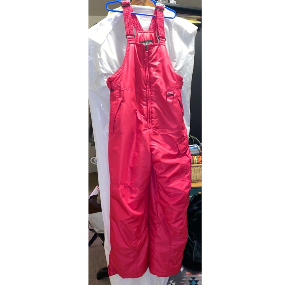 Girls pink snow suit